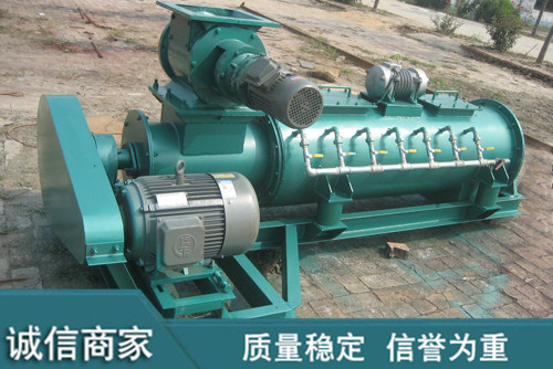 DJS双轴螺旋搅拌加湿卸灰机工作原理